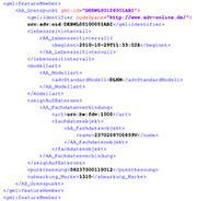 Beispiel einer XML-Datei (Ausschnitt)